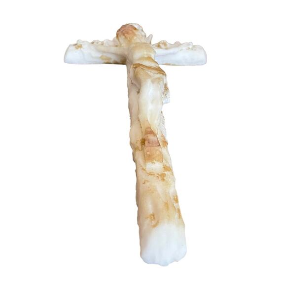 Unique Plaster Mold Crucifix Jesus on the Cross 13.5 x 7.5" - Picture 6 of 11